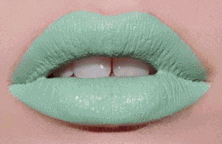 Gif animé bouche multicolors
